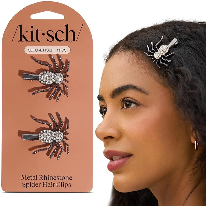 Kitsch Spider Hair Clips for Women - 2 Pcs | Amazon (US)