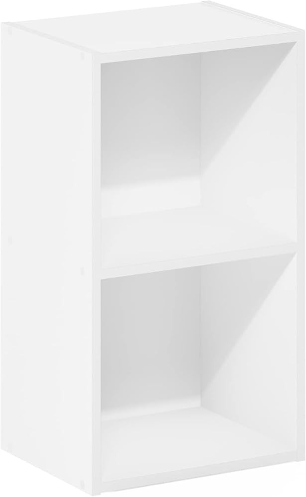 Furinno Luder Bookcase / Book / Storage, 2-Tier Cube, White | Amazon (US)