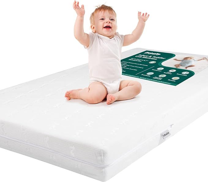 BABELIO Breathable Crib Mattress, Dual-Sided Memory Foam Toddler Mattress, Waterproof Baby Mattre... | Amazon (US)