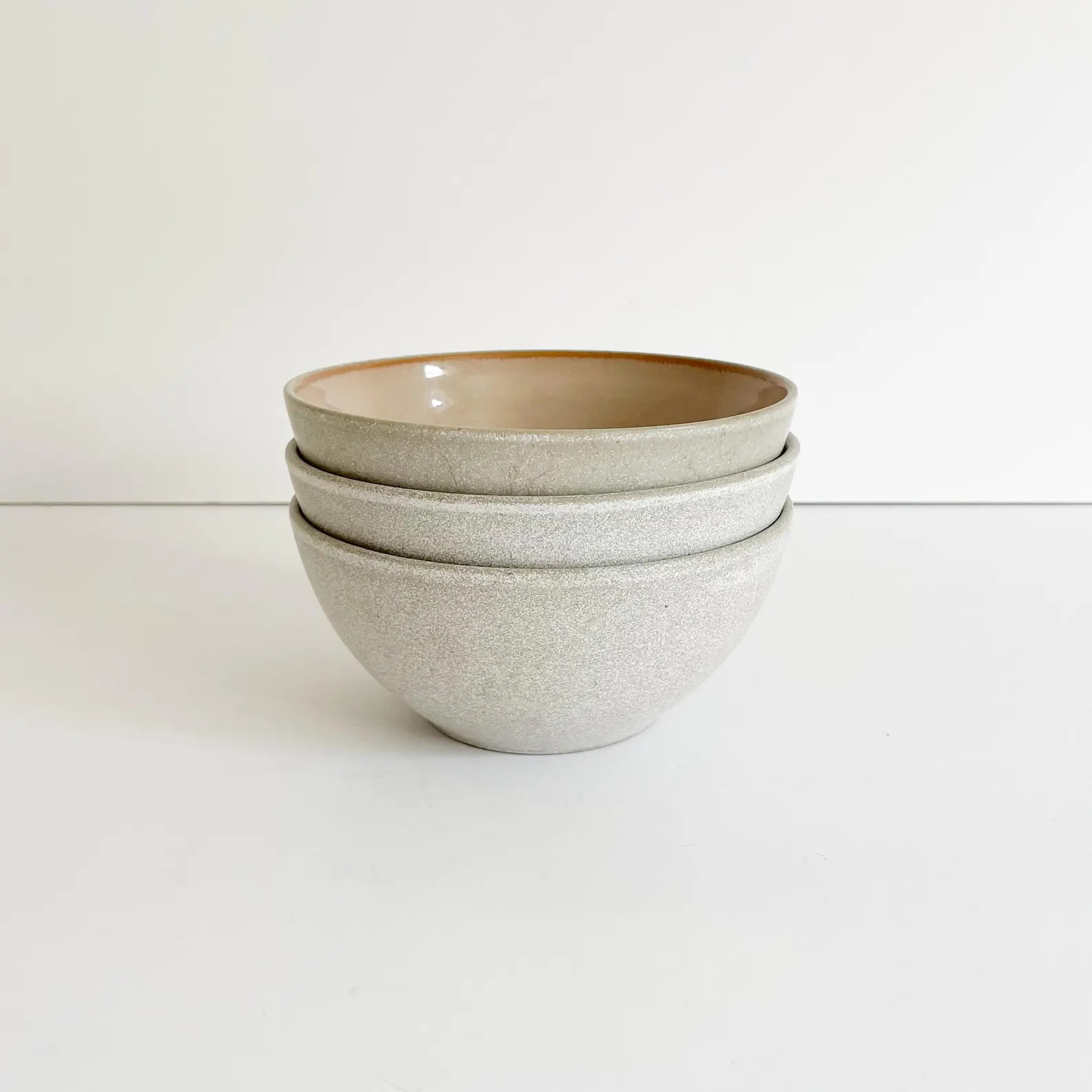 Set of 3 Mikasa Potter's Art Cafe Latte MK102 6" Coupe Cereal Bowls | Etsy (Global)