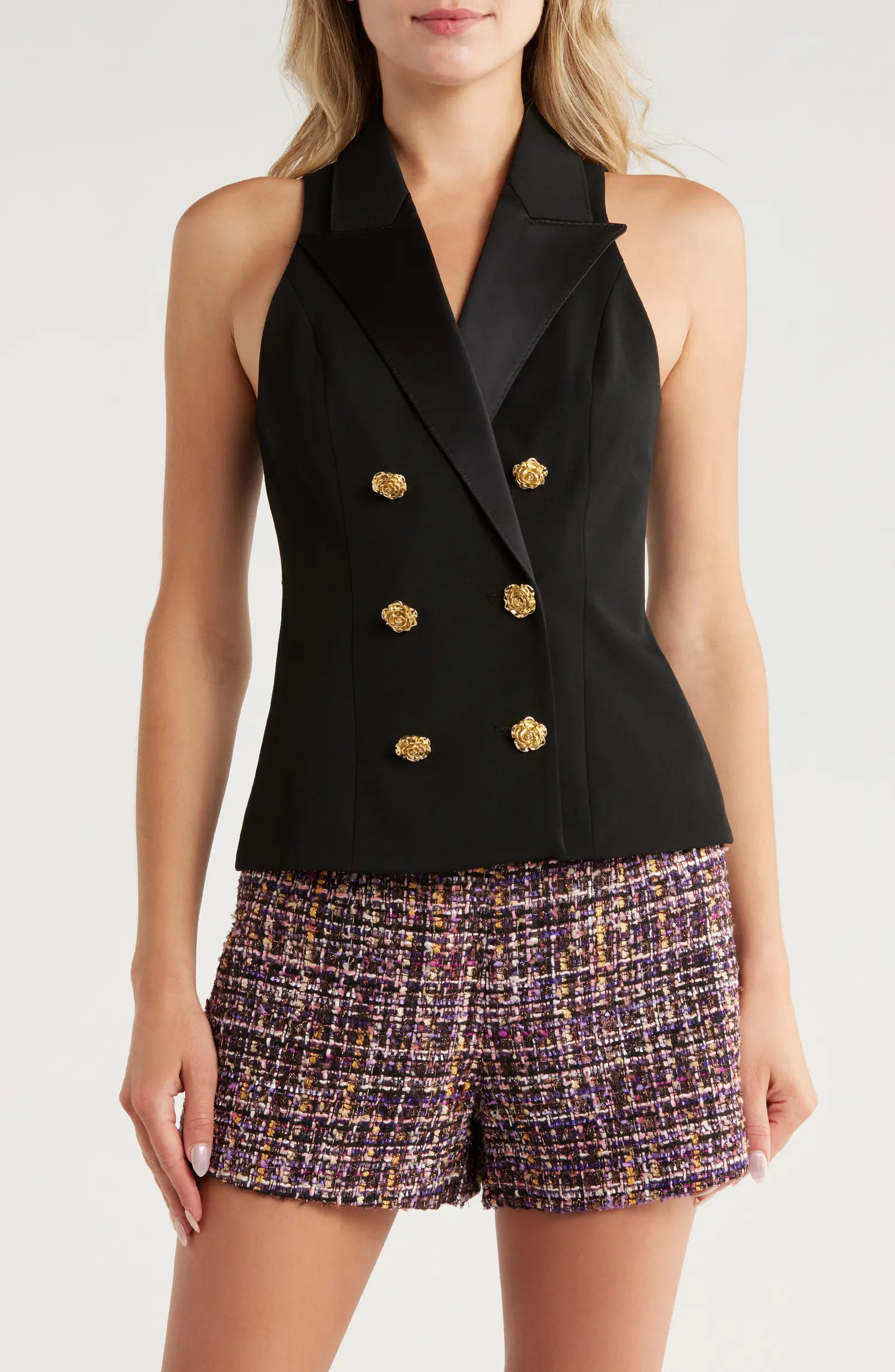 L'AGENCE Vesper Double Breasted Vest | Nordstromrack | Nordstrom Rack