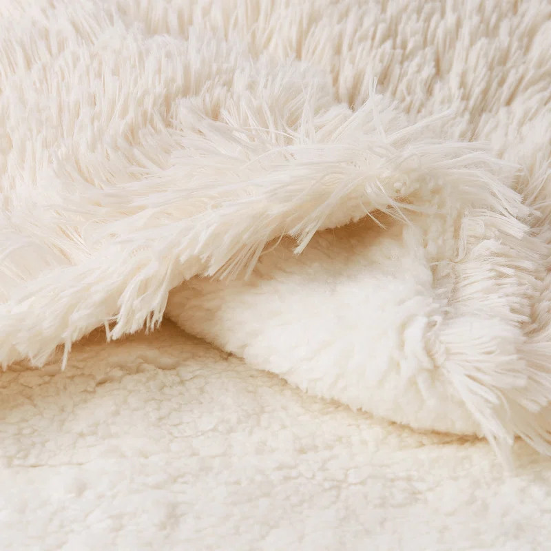 Plymouth Home LHC Faux Fur Blanket- Hypoallergenic Faux Rabbit Fur Couch Throw for Sofas and Beds... | Wayfair North America