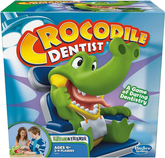 Hasbro Gaming Crocodile Dentist Kids Board Game, Ages 4 And Up (Amazon Exclusive) | Amazon (US)