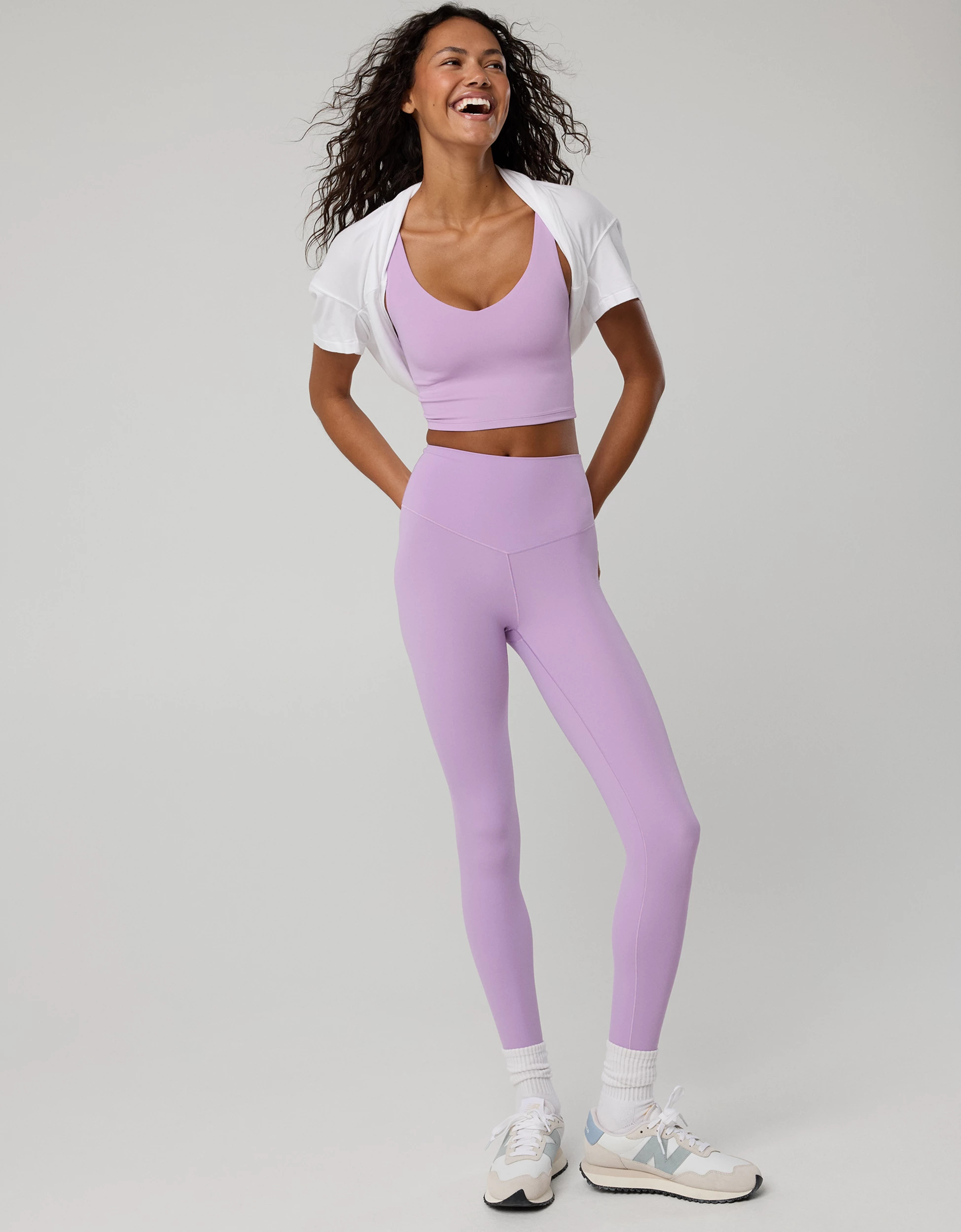 OFFLINE By Aerie Real Me Low Key Longline Sports Bra | American Eagle Outfitters (US & CA)