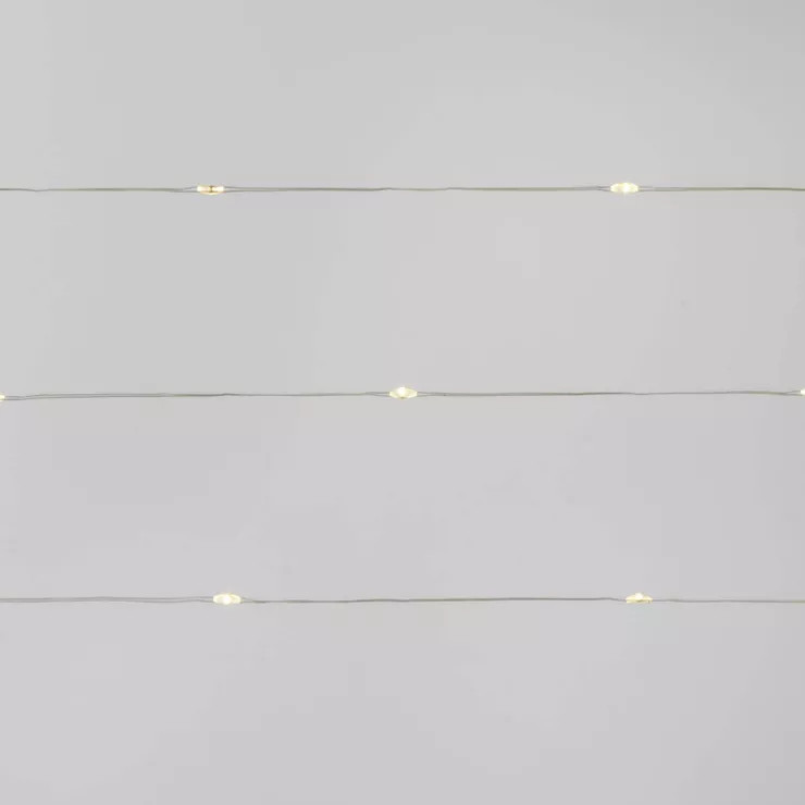 30ct Battery Operated LED Multi Effect Dewdrop Fairy String Lights Warm White with Silver Wire - ... | Target