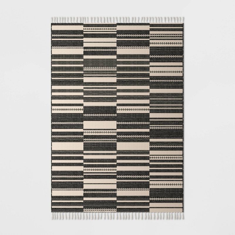 Tapestry Outdoor Rug Charcoal/Ivory - Project 62™ | Target