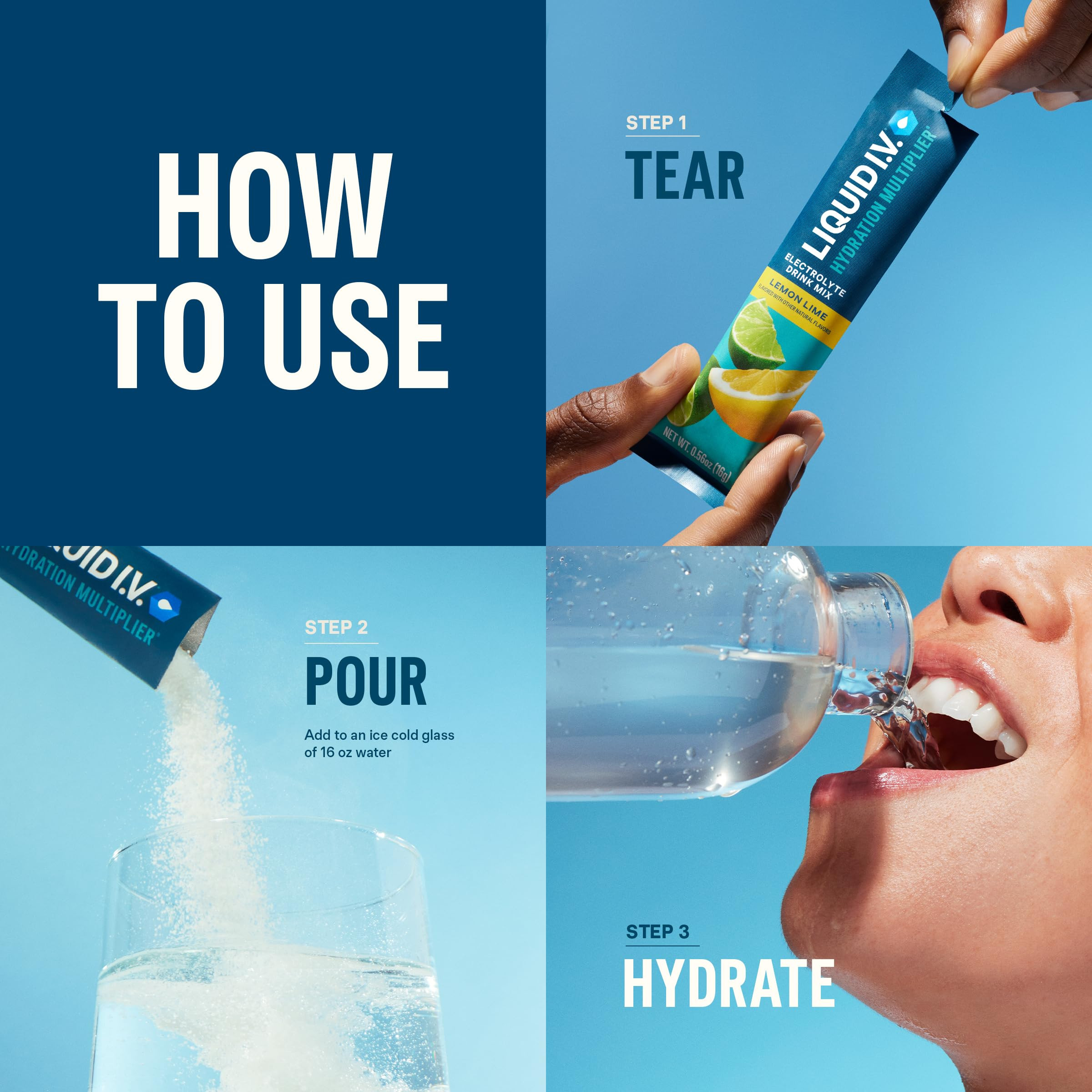 Liquid I.V.® Hydration Multiplier - Popsicle Firecracker | Electrolyte Powder Drink Mix | 1 Pack... | Amazon (US)