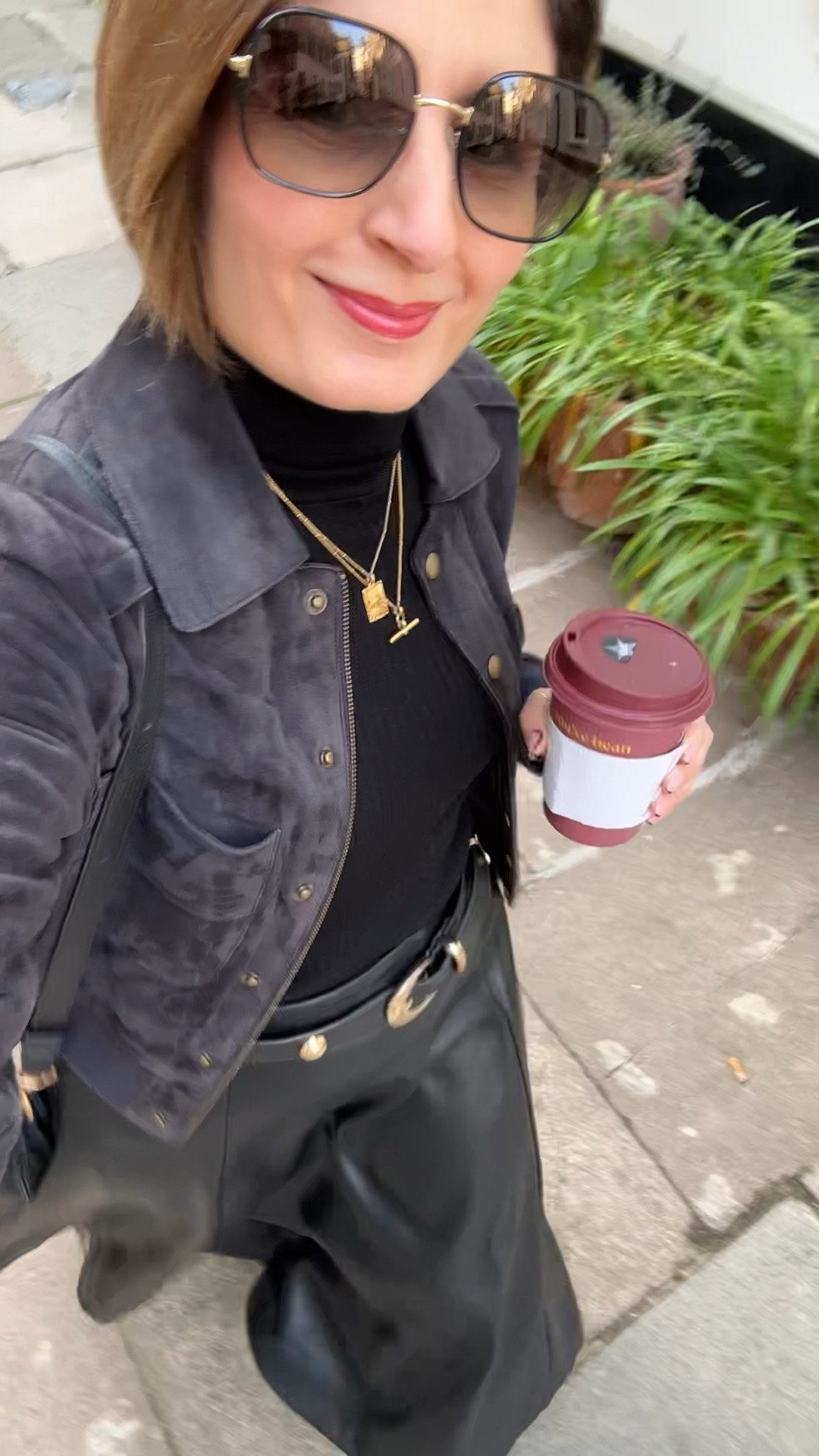 Obsessed with this faux leather skirt. Such a flattering shape. Wearing the size 10. Yesterdays office look  - exact matches - necklace & skirt. Others are alternative finds  

#LTKuk #LTKeurope #LTKautumn