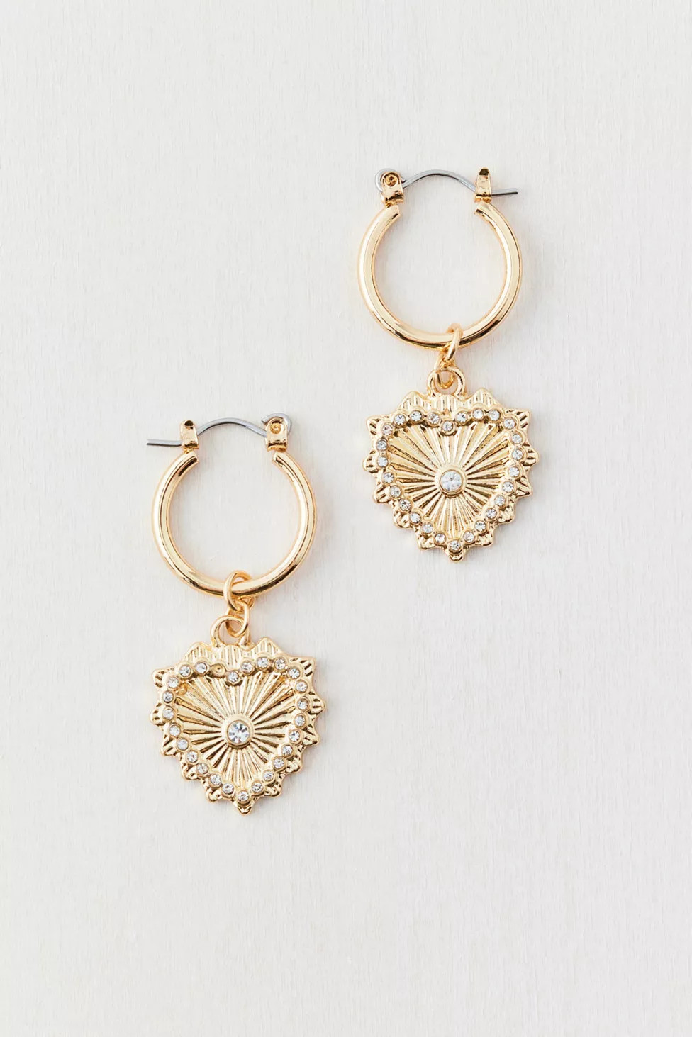 Alina Heart Hoop Earring | Urban Outfitters (US and RoW)