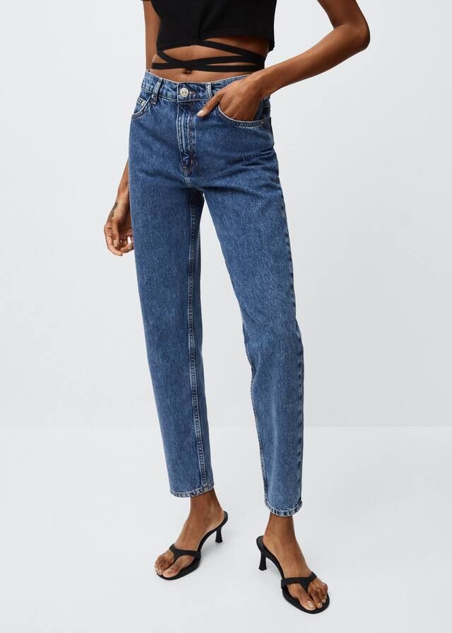Mom 100% cotton jeans | MANGO (US)
