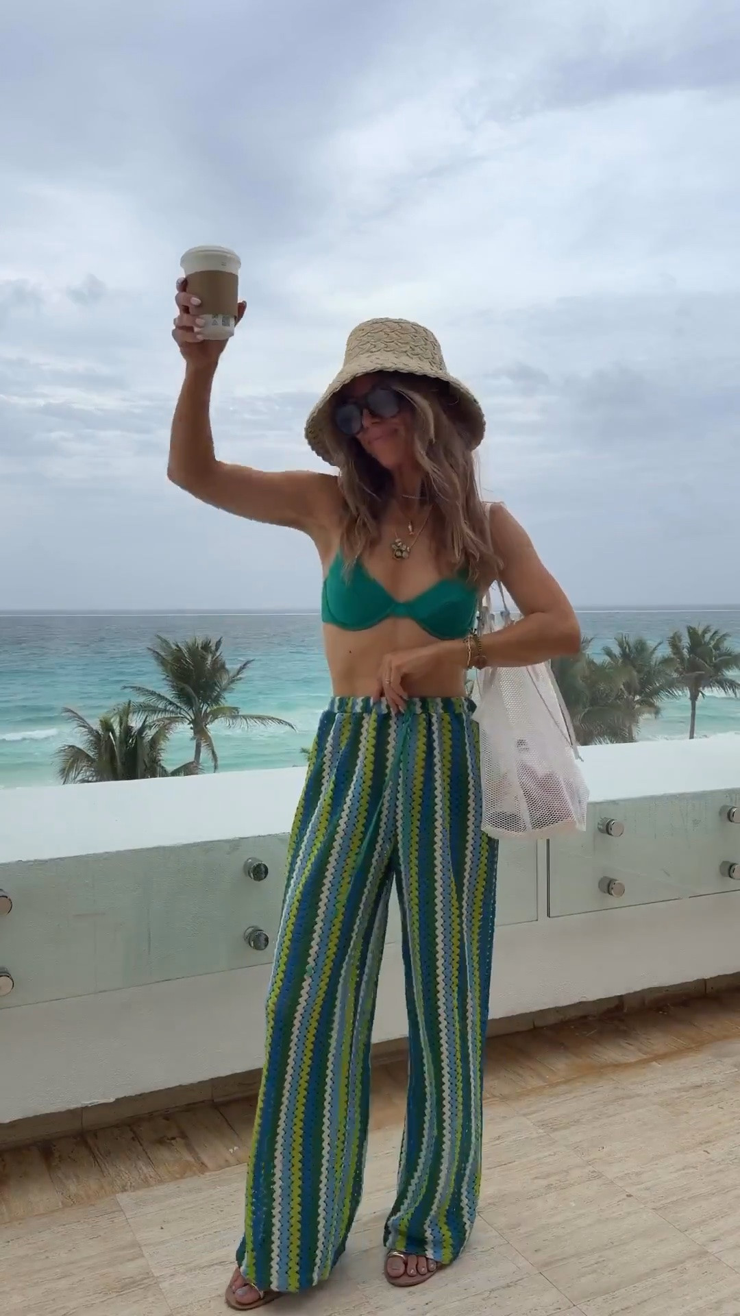 The best beach pants!  Size small. Come In so many colors! Size small top and bottom on the best bikini. Beach bag and beach hat are super affordable too!

#LTKootd #LTKTravel #LTKSwim