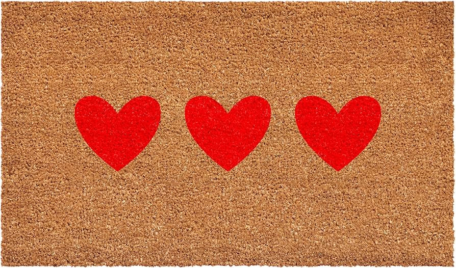 Calloway Mills 112272436 Red Trio Heart Doormat | Amazon (US)