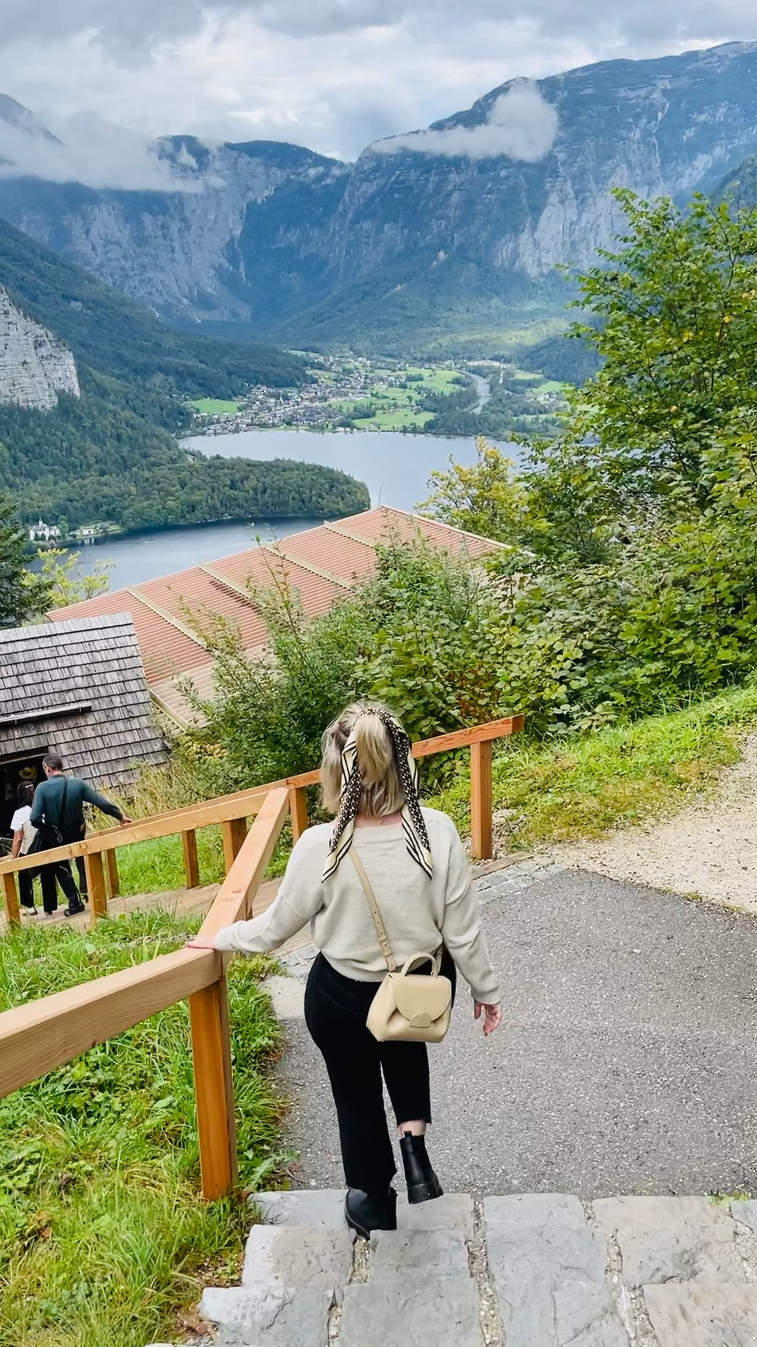 Fall outfit, what to wear to Europe in fall, easy travel outfit for walking around and exploring in Hallstatt, Austria. What I wore in Europe. Easy travel outfits for rainy weather. 

#LTKPetite #LTKTravel #LTKSeasonal