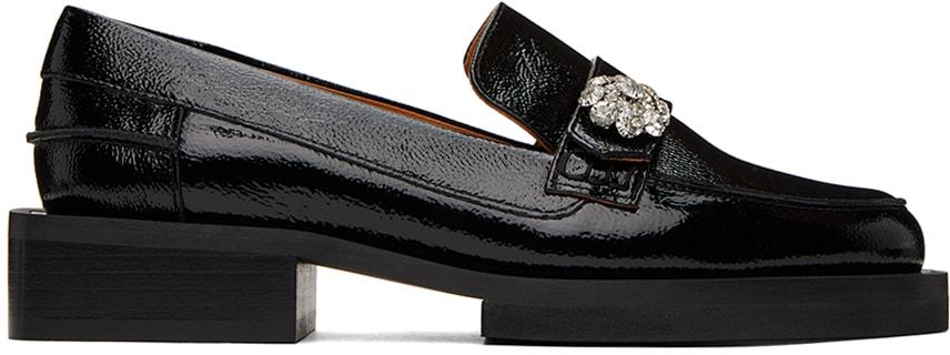 Black Jewel Loafers | SSENSE