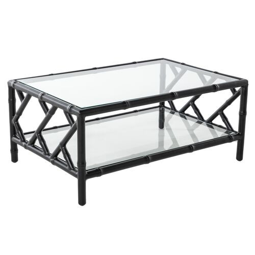 Kit Chippendale Coffee Table, Black | One Kings Lane