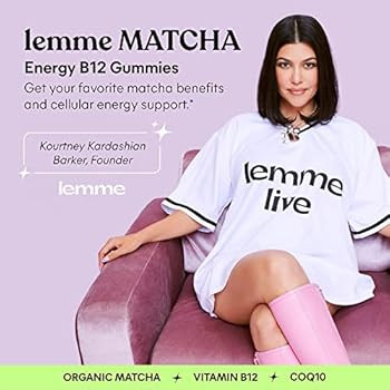 Lemme Matcha Energy B12 Gummies with Organic Matcha, Vitamin B12 and CoQ10 to Support Energy Meta... | Amazon (US)