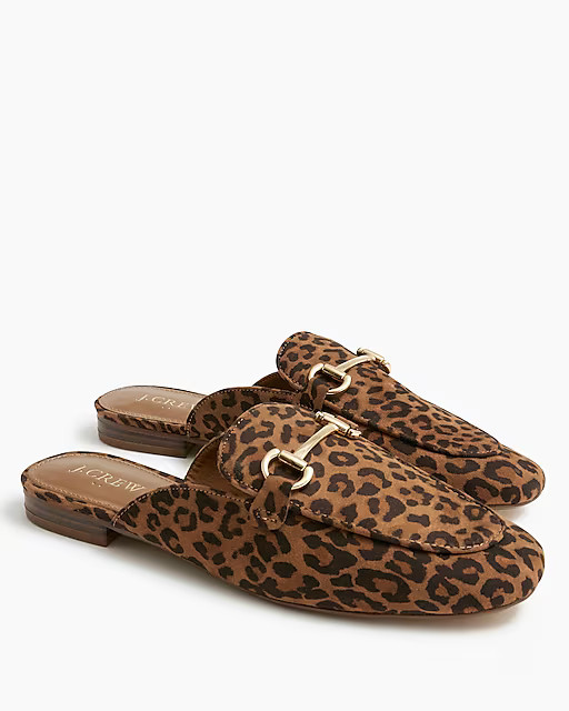 Leopard slip-on mules | J.Crew Factory