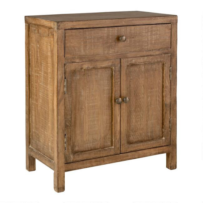 Duarte Small Reclaimed Pine Farmhouse Storage Cabinet | World Market