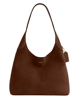 Brooklyn Large Suede Shoulder Bag 34 | Macy's