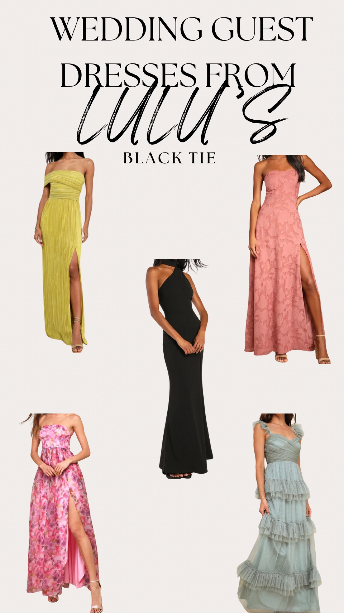 Wedding guest dresses for black tie wedding 🖤🤍

#LTKWedding #LTKFindsUnder100 #LTKStyleTip