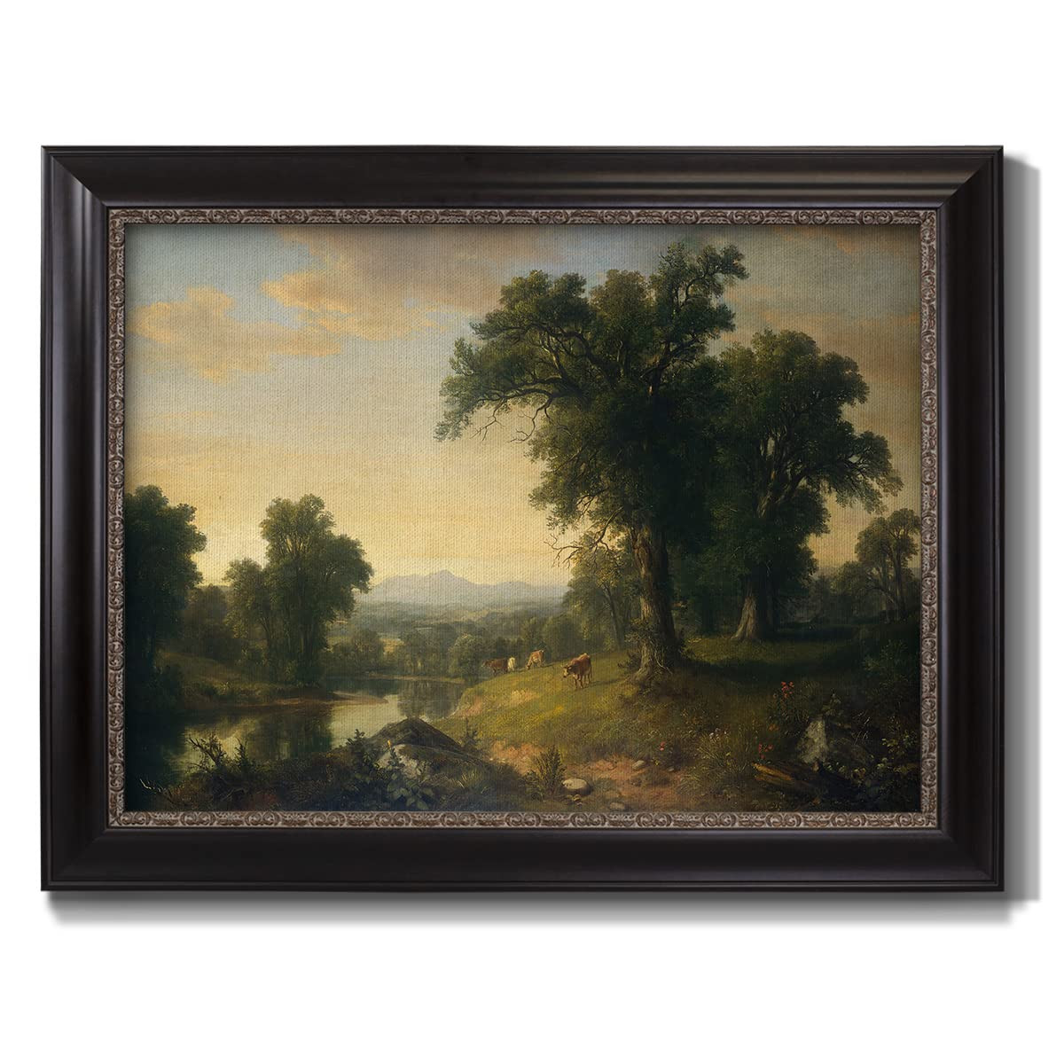 Renditions Gallery Nature Wall Art Ebony & Gold Framed Prints A Pastoral Scene of Landscape Abstr... | Amazon (US)