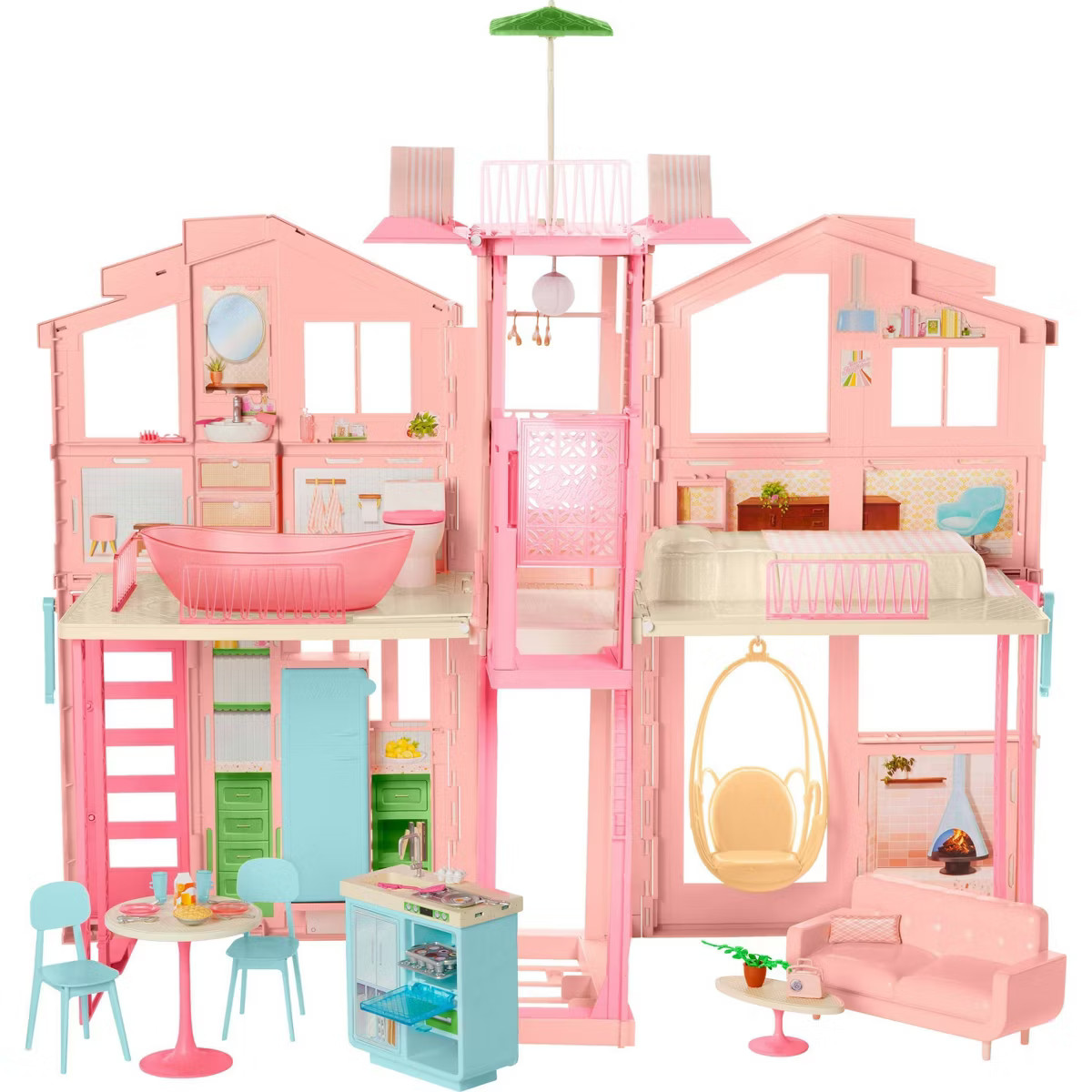 Barbie Hearth & Hand Townhouse Playset with 3 Levels & 40+ Pieces Including Furniture & Accessori... | Target