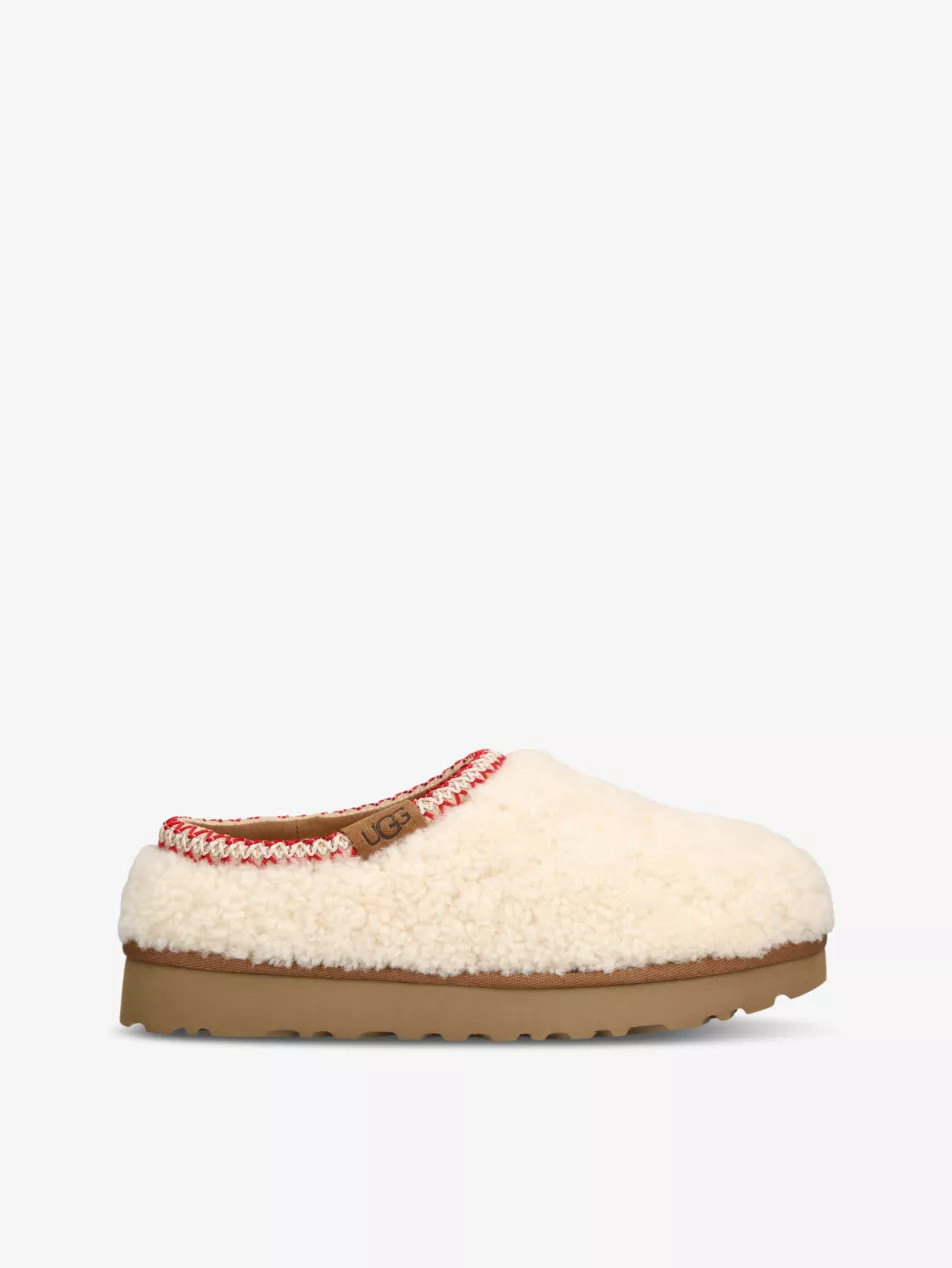 Tasman Maxi Curly sheepskin slippers | Selfridges