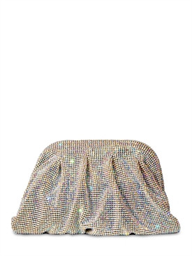 BENEDETTA BRUZZICHES - Clutch aus mesh mit kristallen „venus la petite“ - Beige | Luisaviarom... | Luisaviaroma