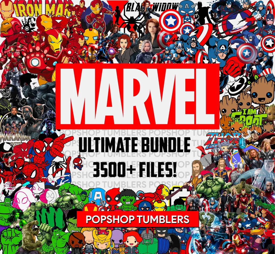 Mega Bundle LAYERED File Png, Superheros Svg, Marvelsvg, Avengers Team Digital Download, Endgame ... | Etsy (US)