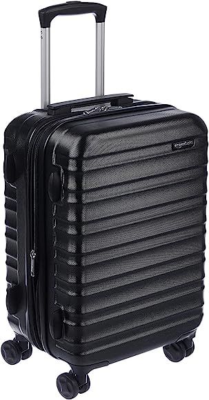 Amazon Basics 21-Inch Hardside Spinner, Black | Amazon (US)