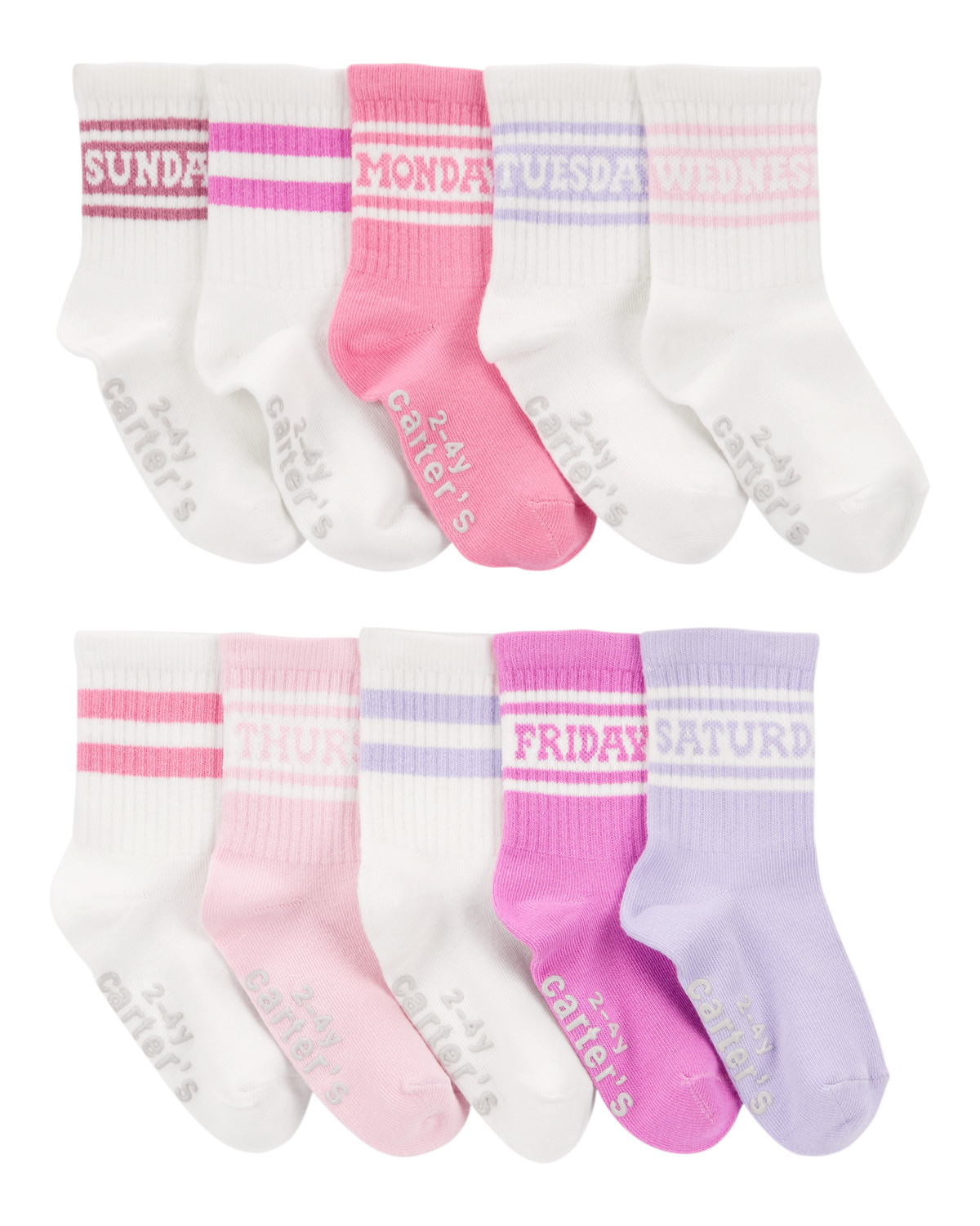 Toddler 10-Pack Crew Socks | Carter's Inc