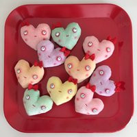 Little Valentine Pillow Lovie in Shimmery Velvet For Dolls Made To Order | Etsy (US)