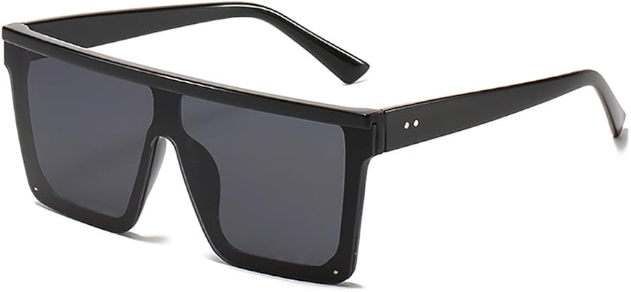 Oversized Square Sunglasses for Women Men Trendy Flat Top Fashion Shades | Amazon (US)