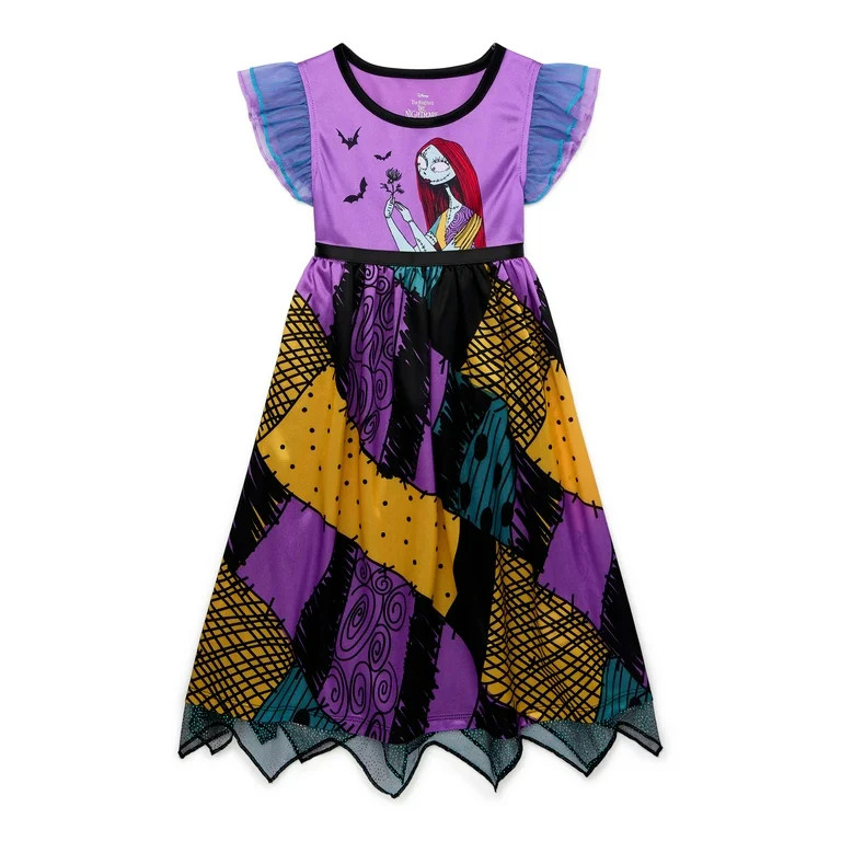Disney The Nightmare Before Christmas Toddler Girls Fantasy Nightgown, Sizes 2T-5T - Walmart.com | Walmart (US)