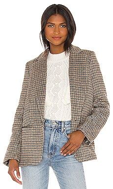 ASTR the Label Harlow Blazer in Hazelnut Plaid from Revolve.com | Revolve Clothing (Global)