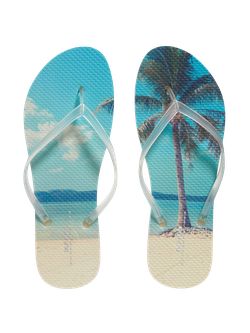 Patterned Flip-Flop Sandals for Women (Partially Plant-Based) | Old Navy (US)