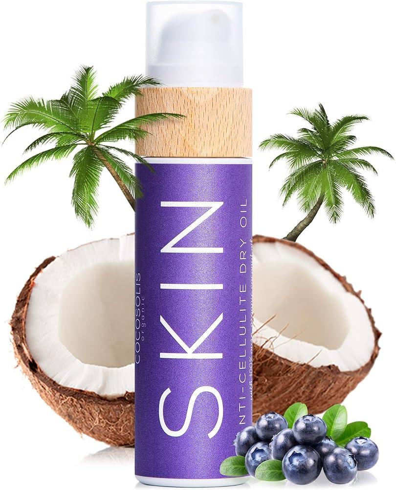 COCOSOLIS Skin Anti-Cellulite Massage Oil | Organic Oil for Skin Tightening Cellulite Treatment |... | Amazon (US)