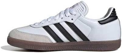 adidas Boys Samba Indoor Sneakers Shoes - White | Amazon (US)