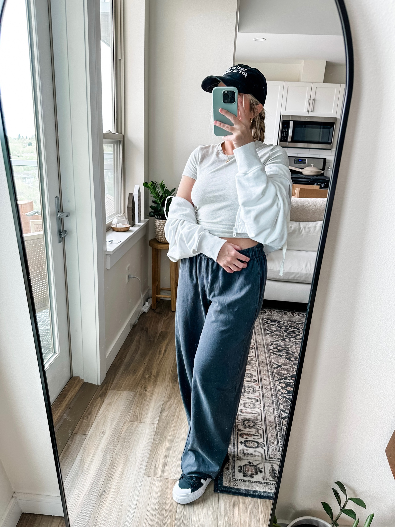Hat girl summer. Petite pals, these pants run super long so I cut them 🤭 but they’re so comfy and high waisted. 

#LTKshoecrush #LTKfit #LTKFind