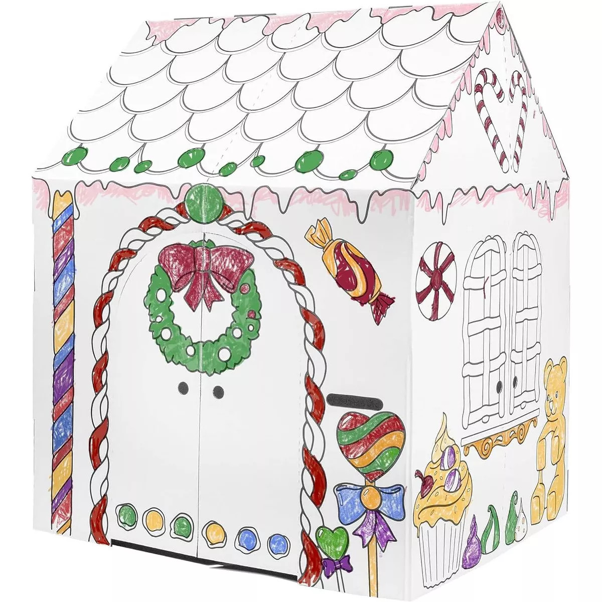 Easy Playhouse BIG KIT - Gingerbread Arts & Crafts Cardboard Play House for Kids 3 and up - EASY ... | Target