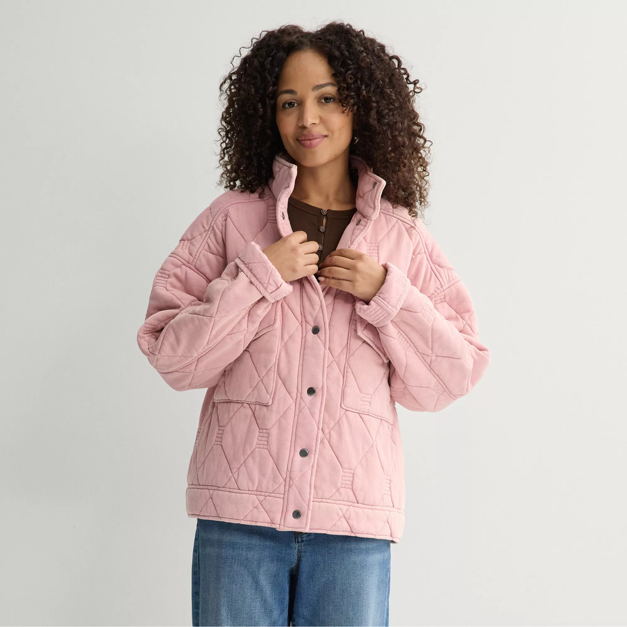 Women's Farmers Market Quilted Jacket, Size: XS, Green | Kohl's