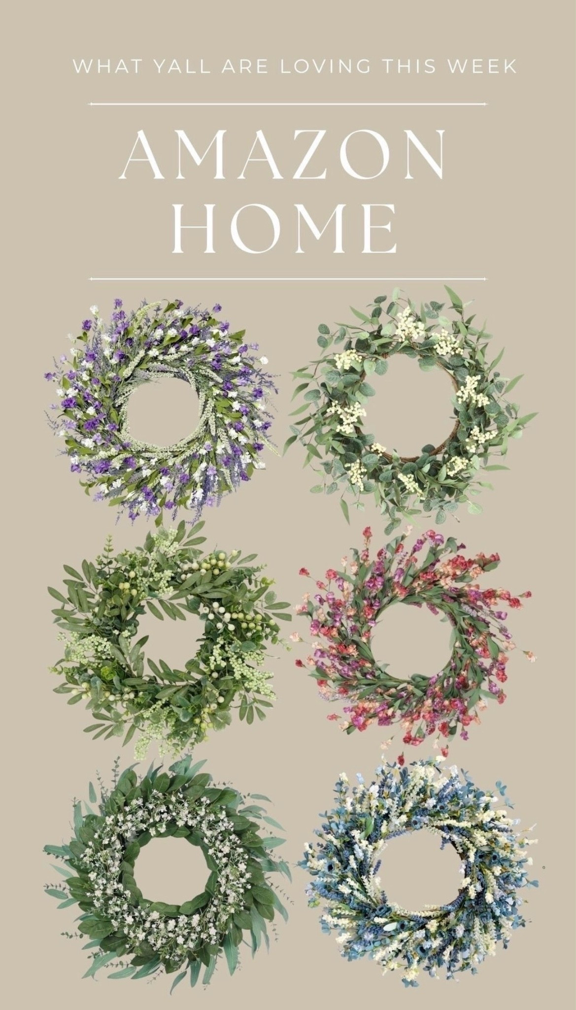 Found these beautiful summer wreaths on Amazon to refresh my front door decor. Perfect for all seasons! 
• 
• 
• 
floral wreaths, front door decor, farmhouse style, spring home decor, seasonal decor, Amazon finds, stylish home accents

#LTKHome #LTKSeasonal