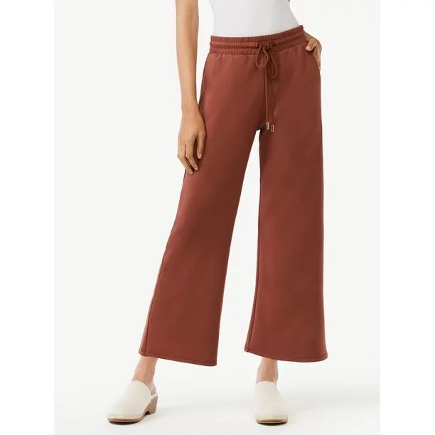 Scoop Women's Cropped Scuba Lounge Pants - Walmart.com | Walmart (US)