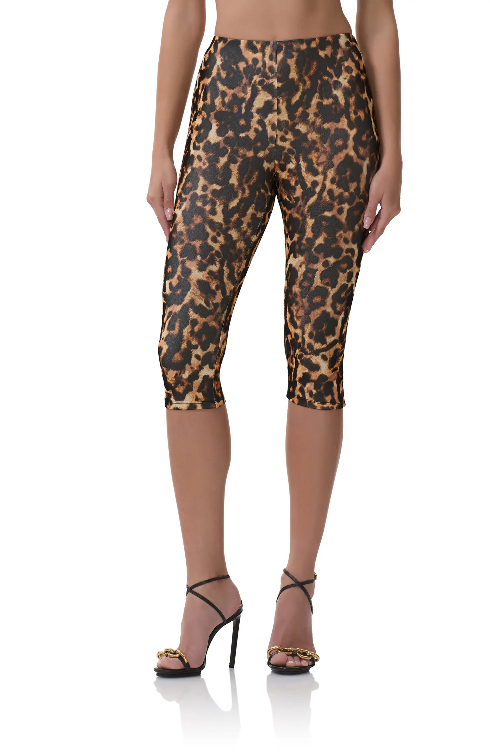 Gianna Leopard Print Crop Leggings | Nordstrom