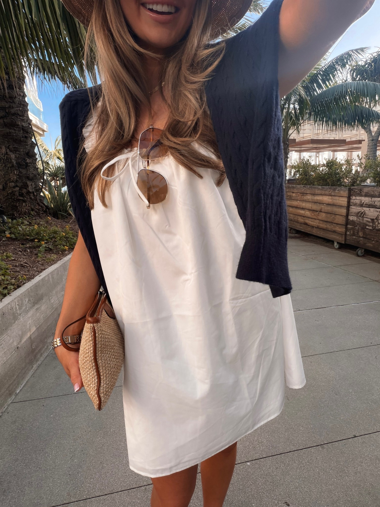 love this little white dress! i’m wearing size xs🤍 

vacation outfit, dress under $100, white dress, spring break, amazon fashion, beach clutch, sandals, flip flops, hari mari, beach bucket hat

#LTKgrwm #LTKdayinmylife #LTKootd