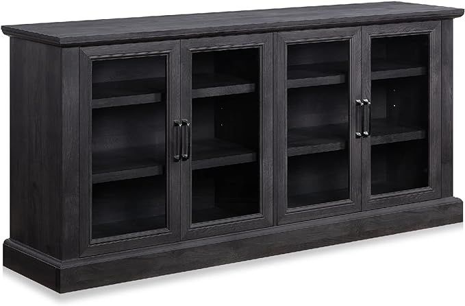 Amazon.com - BELLEZE Modern 70 Inch Farmhouse Wood Sideboard Buffet Entertainment Center with Sto... | Amazon (US)