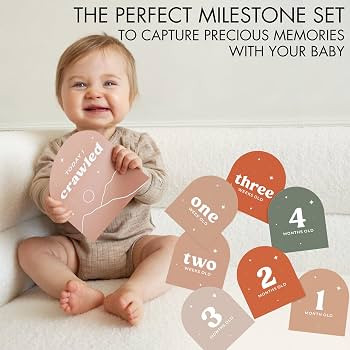 Beautiful Baby Monthly Milestone Cards - The Perfect Cards for Adorable Milestone Pictures of You... | Amazon (US)