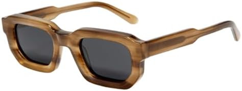 Trendy Rectangle Sunglasses for Women and Men, High Definition Clarity, UV Protection, and Glare ... | Amazon (US)