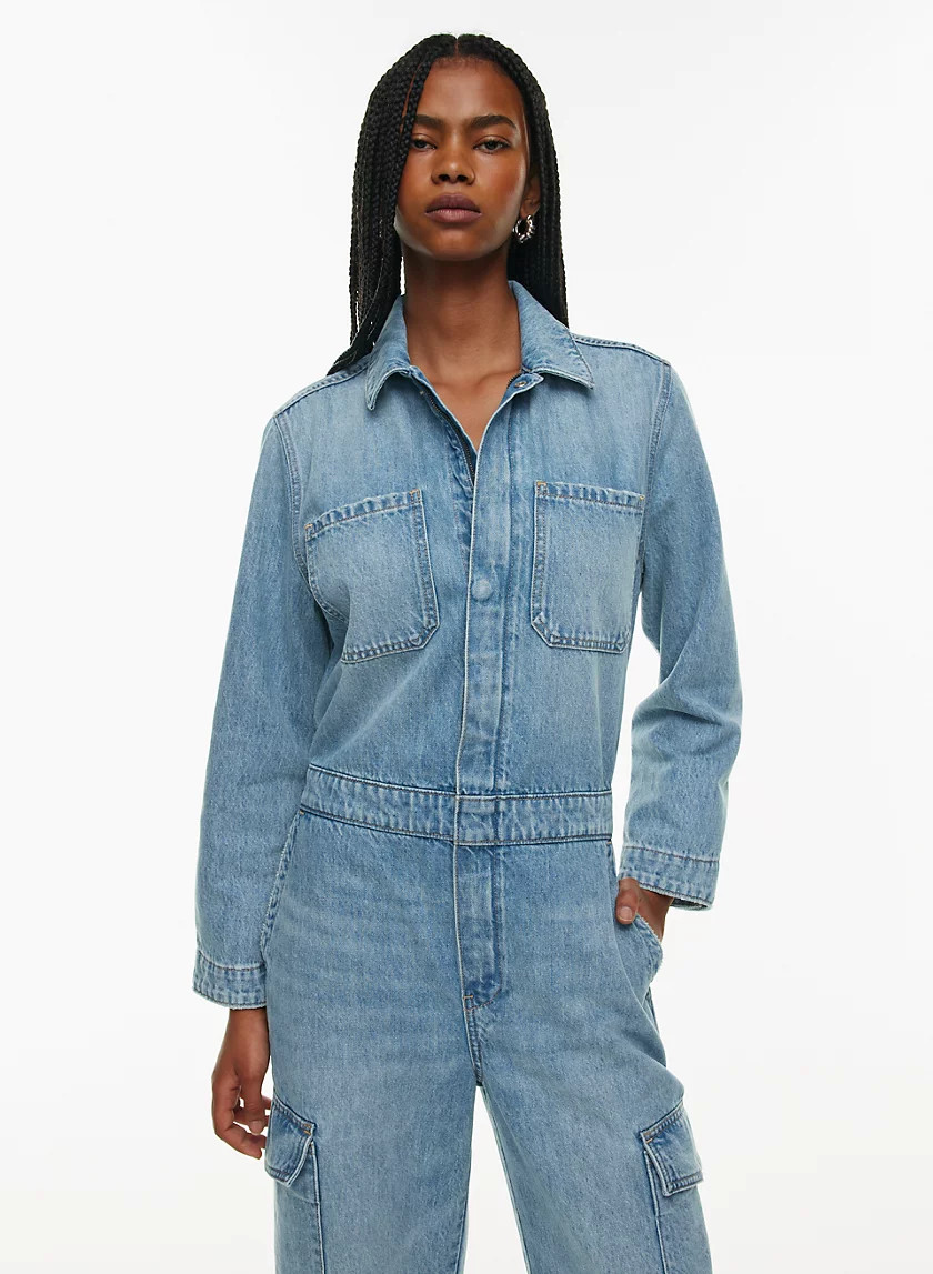 THE '90S DENIM JUMPSUIT | Aritzia