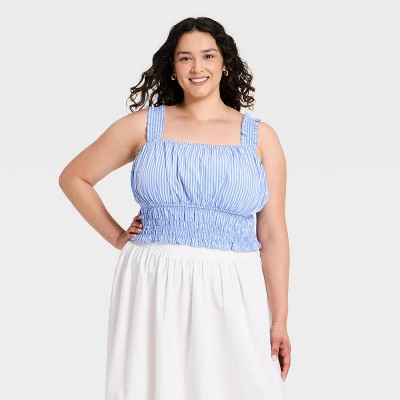 Women's Smocked Tank Top - Ava & Viv